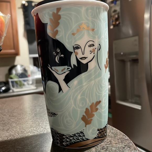 12oz ceramic Starbucks. Used only 2x. not a fan of the ceramic and ready to sell - Picture 1 of 4